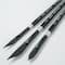 Silver Brush Limited Black Velvet Dagger/Oval Brushes, Pack of 3